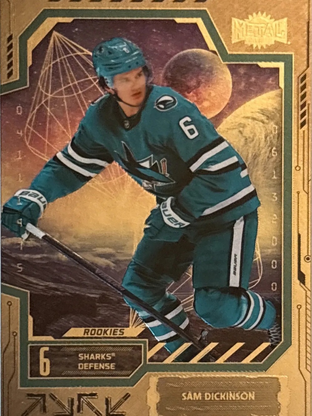 Skybox Sam Dickinson Sharks - Rookies Card